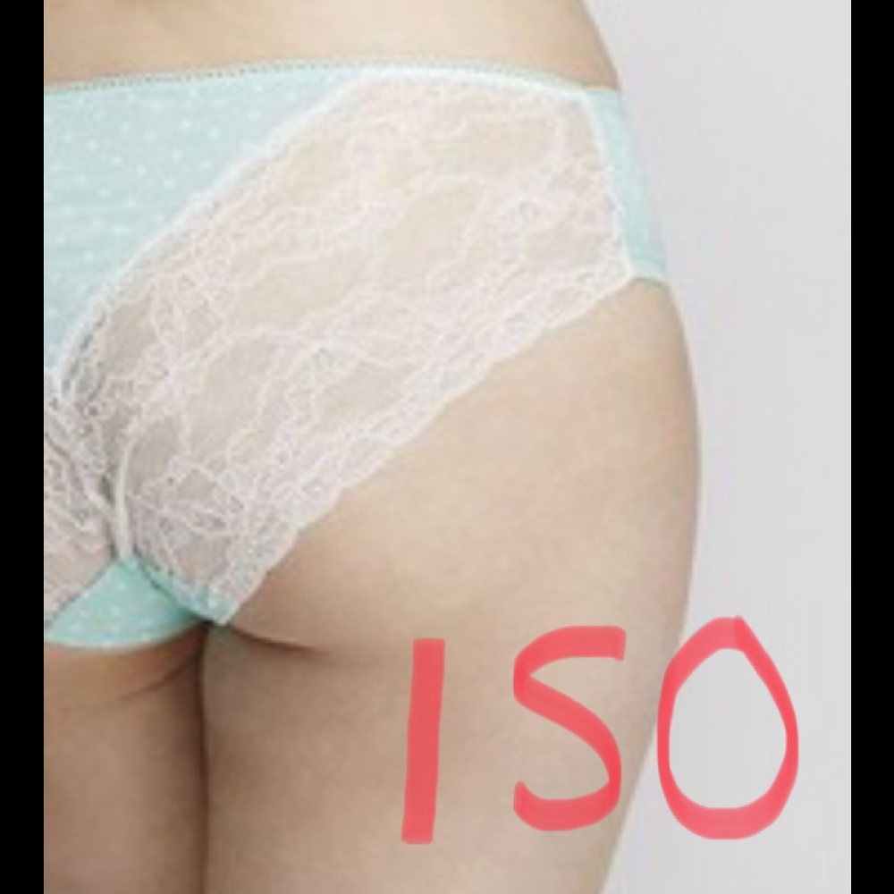 ISO Lane Bryant Dot Mint Dazzler Panties w lace